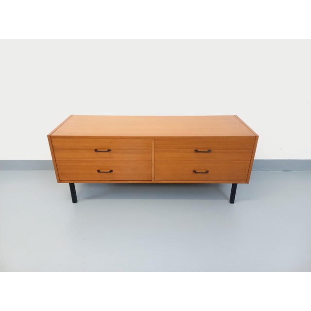Small Vintage Sideboard in Teak and Metal, 1960s For Sale - Image 14 of 15