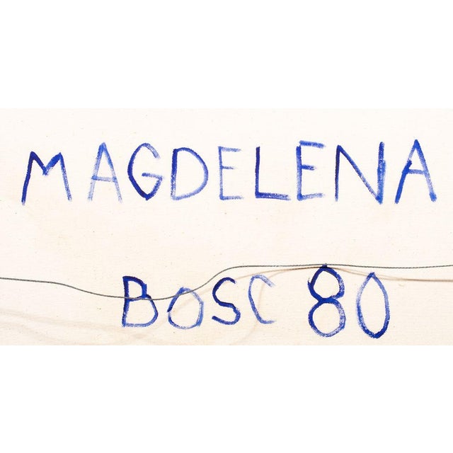 1980s 1980s Contemporary Marius Bosc 'Magdelena' Floral Still Life Painting For Sale - Image 5 of 9
