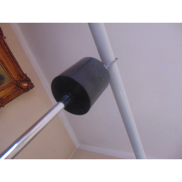 Vintage Nickel Plated Brass Chandelier, 1970s For Sale - Image 6 of 8