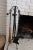 Black Vintage Hand Wrought Iron Ram's Head Fireplace Set For Sale - Image 8 of 8