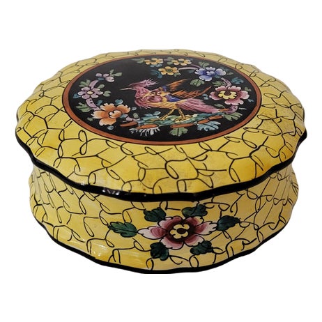 Earthenware Candy Box from Clamecy Roger Colas, 1950s For Sale