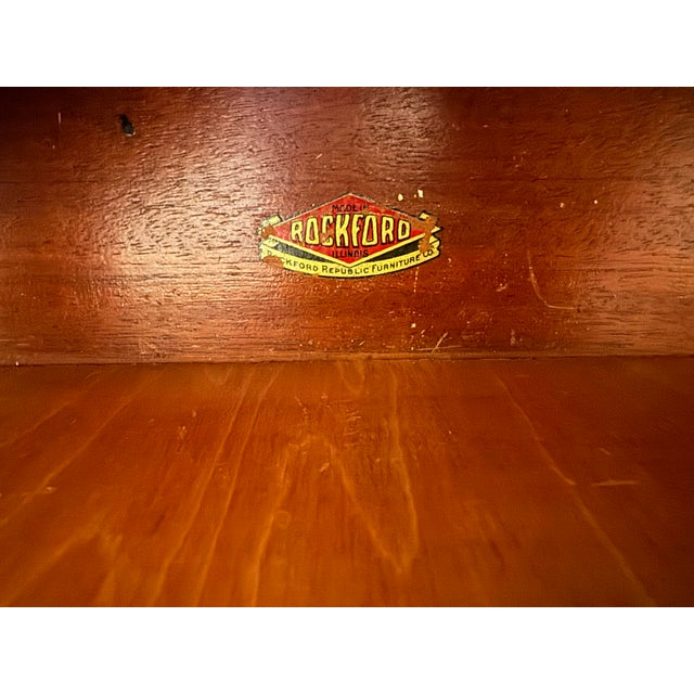 Early 20th Century Early 20th Century Rockford Republic Furniture Co Server Buffet For Sale - Image 5 of 12
