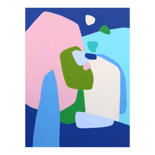 Spring Fling 1 - Large Colorful Abstract Painting Original Artwork by Julie Naima For Sale