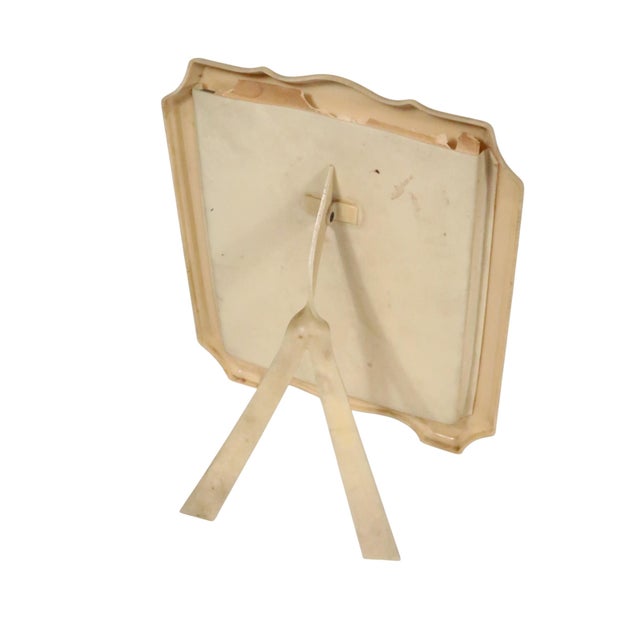 Glass Early 20th Century Art Deco Celluloid Easel Style Picture Frame For Sale - Image 7 of 8