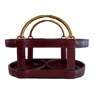 1960s Mid-Century Modern Hermès Wine Bottle Holder For Sale