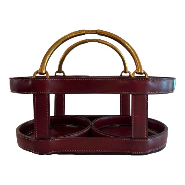 1960s Mid-Century Modern Hermès Wine Bottle Holder For Sale