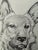 Original graphite pencil drawing by American artist and illustrator Theodore E. Schrock (1879–1952), depicting a dignified...