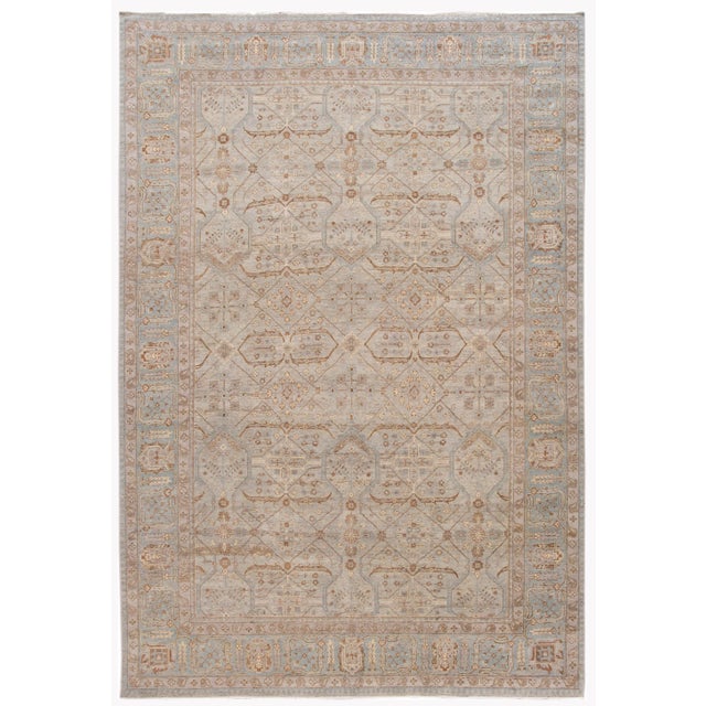 21st Century Contemporary Indian Wool Rug For Sale - Image 13 of 13