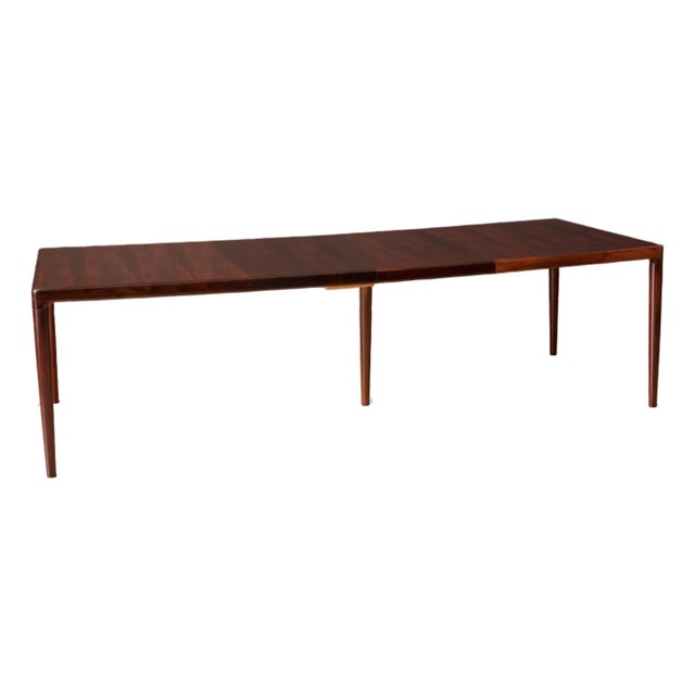 Vintage Danish Rosewood Extension Dining Table For Sale