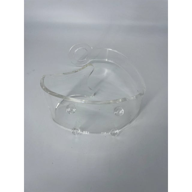 Curved Lucite Single Wine Rack - Bottle Holder For Sale In Greenville, SC - Image 6 of 7