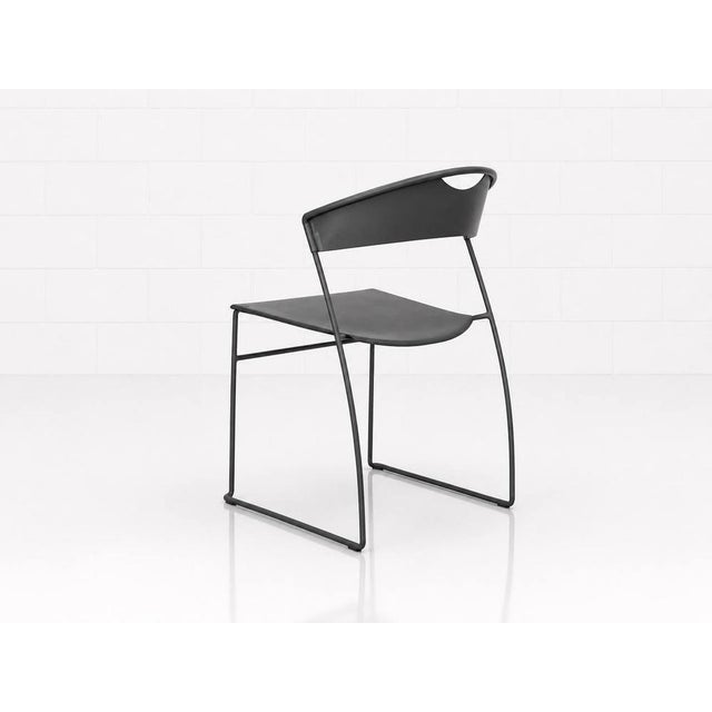 Postmodern Juliette Stacking Chair by Hannes Wettstein for Cerruti Baleri, Italy, 1980s For Sale - Image 4 of 11