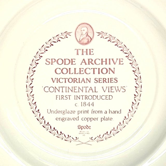 Classic Mixed Designs Spode Red & White Dinner Plate Curation - Group of 6 For Sale - Image 14 of 16