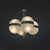 Italian mid-century modern chandelier Tetraclio by Sergio Mazza for Artemide, 1960s Tetraclio chandelier with four...