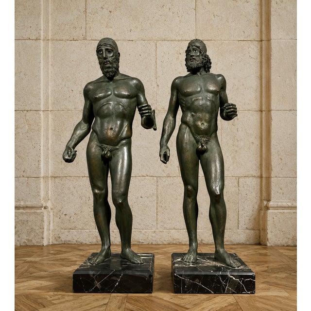 Bronze Nude Warriors of Riace Sculptures, 1970s, Set of 2 For Sale - Image 5 of 5
