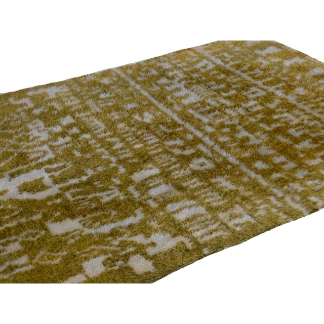 Tribal 1970s Pistachio Beni Mrirt Wool Rug 6' X 8'4 For Sale - Image 3 of 11