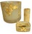 1990s Vintage Martha Sturdy Suspended Gold Leaf in Resin Bathroom Set - 3 Pieces For Sale - Image 9 of 11