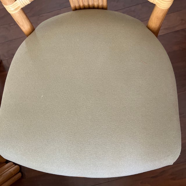 Rattan Dining Table and 6 Chairs - Set of 8 For Sale - Image 9 of 12