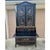 Wood Late 20th Century Chinoiserie Black Lacquered Drop Front Secretary Desk With Bookcase Hutch For Sale - Image 7 of 11