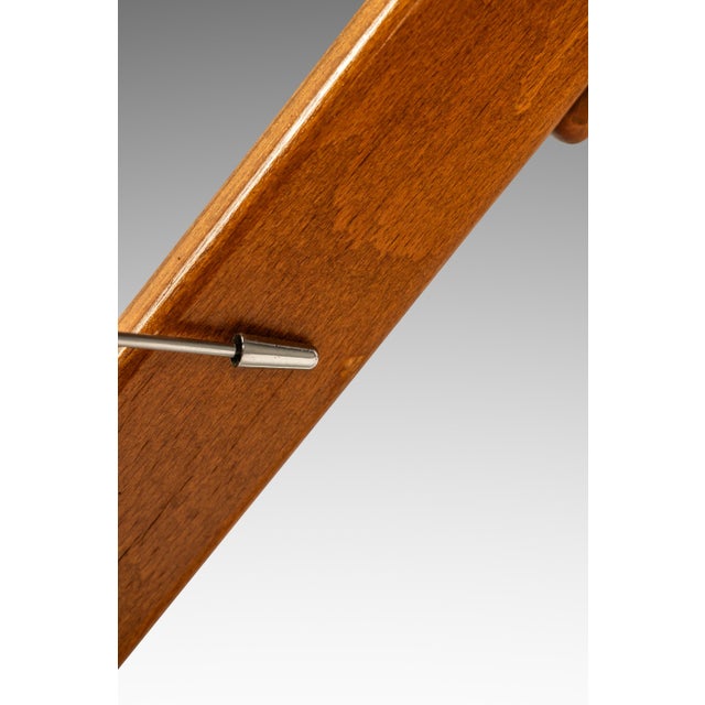 Scandinavian Modern Leather and Beech Wood Armchair / Lounge Chair by Göte Möbler, Sweden, C. 1970's For Sale - Image 17 of 18