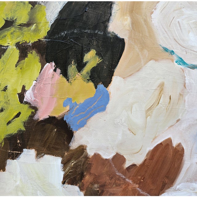 Contemporary "A Rose by Any Other Name" Abstract Painting by Laurie MacMillan, Framed For Sale - Image 3 of 6