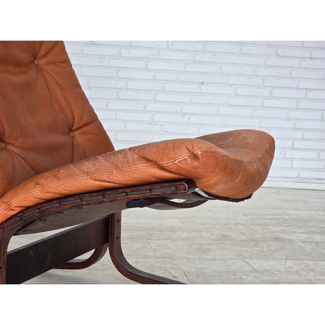 Norwegian Siesta Lounge Chair in Leather by Ingmar Relling for Westnofa, 1970s For Sale - Image 6 of 18