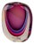 Magenta and Blue Sommerso Murano Glass Vase by Luigi Onesto for Vetreria Artistica Oball, 1980s For Sale