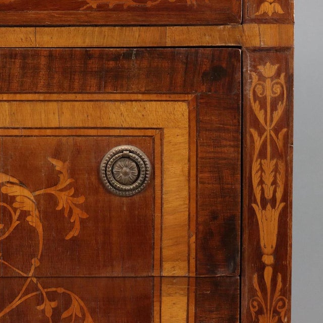 Wood Neoclassical Style Mahogany Chest of Drawers For Sale - Image 7 of 12