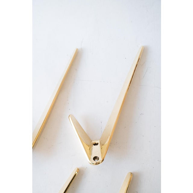 Asymetric Wall Hooks by Hertha Baller, Austria, 1950s, Set of 6 For Sale - Image 4 of 7