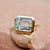 Contemporary Kai One-of-a-Kind Aigs Certified 5.81ct Aquamarine East-West Ring in 14k Gold Size 7 For Sale - Image 3 of 8