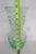 Art Deco Depression Era Large Green Uranium Glass Vase Ribbed Style With Flared Rim 4868b For Sale - Image 3 of 11