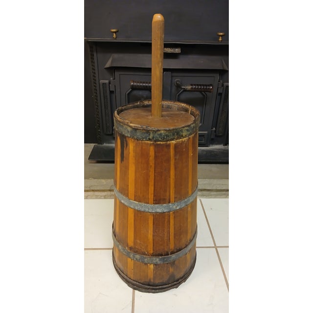 Rustic Antique Rustic Wooden Butter Churn For Sale - Image 3 of 12