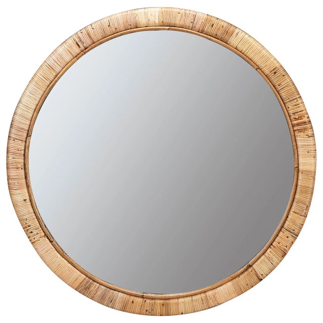 2020s Blaise Rattan Wall Mirror For Sale - Image 5 of 5