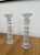 Elevate your tabletop or mantel with this iconic pair of vintage "Festivo" glass candlesticks, designed in 1966 by the...