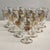 1960s 24k Gold Encrusted Crystal Iced Tea Footed Tumbler Barware Set - Set of 10 For Sale - Image 12 of 14