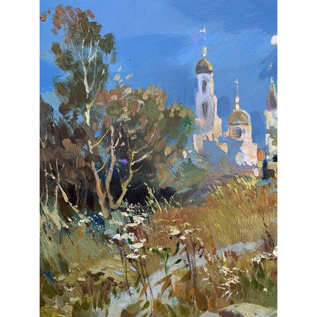 Oil Painting the Moonlight Illuminates Yuriy Suprunchuk For Sale - Image 9 of 12