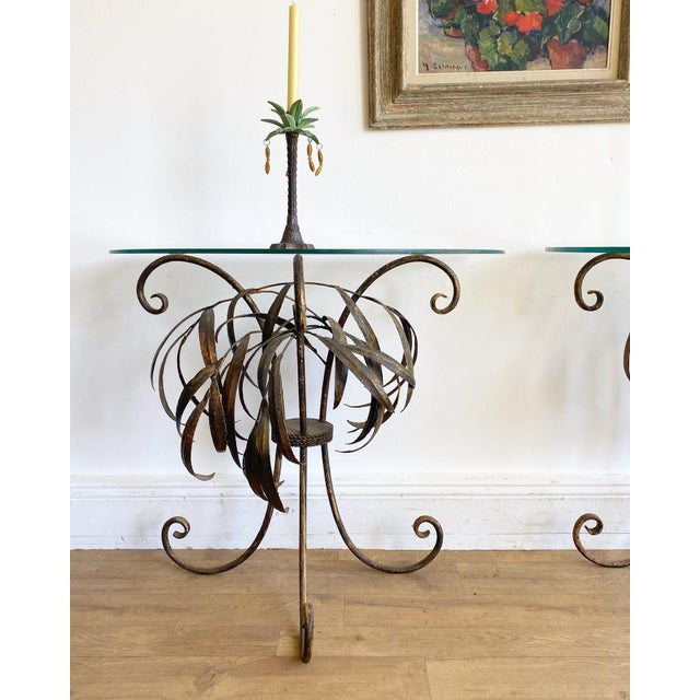 French Demi Lune Side Tables, Set of 2 For Sale - Image 4 of 10