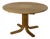 Danish Round Extendable Dining Table in Ash with Two Extension Leaves, 1970s For Sale