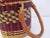 African African Hand-Woven Leather Handled Market Basket For Sale - Image 3 of 5