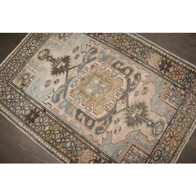 Early 20th Century Malayer Square Scatter Size Rug rug no.j5083 For Sale - Image 5 of 7