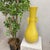 Mid 20th Century Large Lemon Yellow Crackle Glazed Ceramic Vase For Sale - Image 5 of 11