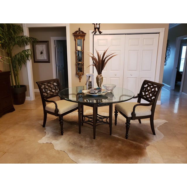 Tommy Bahama Pair of Tommy Bahama Royal Kahala Molokai Arm Chairs by Lexington Furniture For Sale - Image 4 of 16