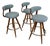 1960’s Mid-Century Modern Bentwood Bar Stools - Set of 3 For Sale