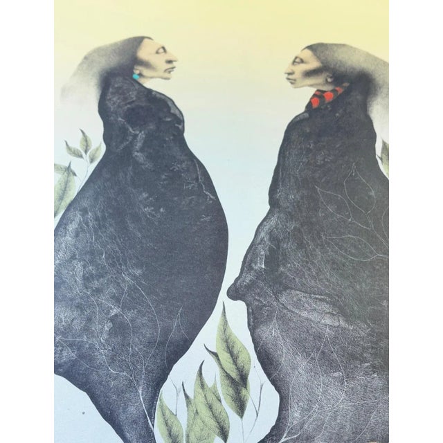A striking limited edition lithograph by renowned Southwestern artist Frank Howell (1937–1997), titled “Genesis” (1983)....