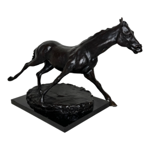 Enzo Plazzotta Galloping Horse Bronze Sculpture – Limited Edition 6/9 – Signed, Museum-Quality