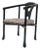 Century Furniture Yoke Back Side Chair With Brass Mounts For Sale