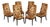 Custom Craft Set Of Six Upholstered Dining Chairs For Sale