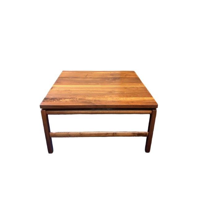 Mid-Century Modern Gunlocke Walnut Side Table For Sale - Image 3 of 12