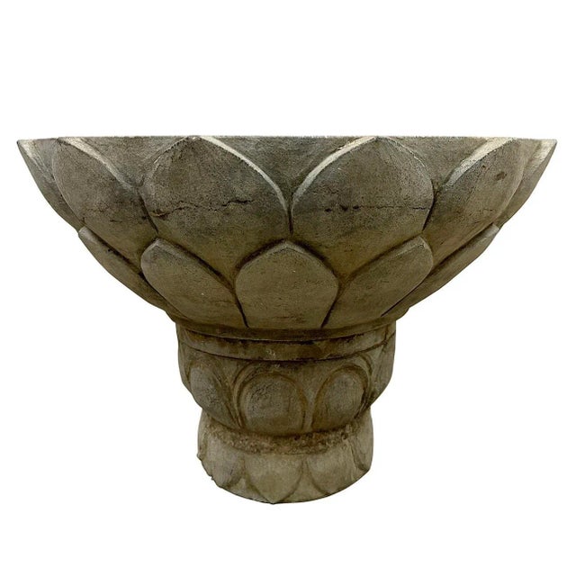 This stone planter is retrieved from the village in northern part of China. It is hand chiseled out of solid stone and...