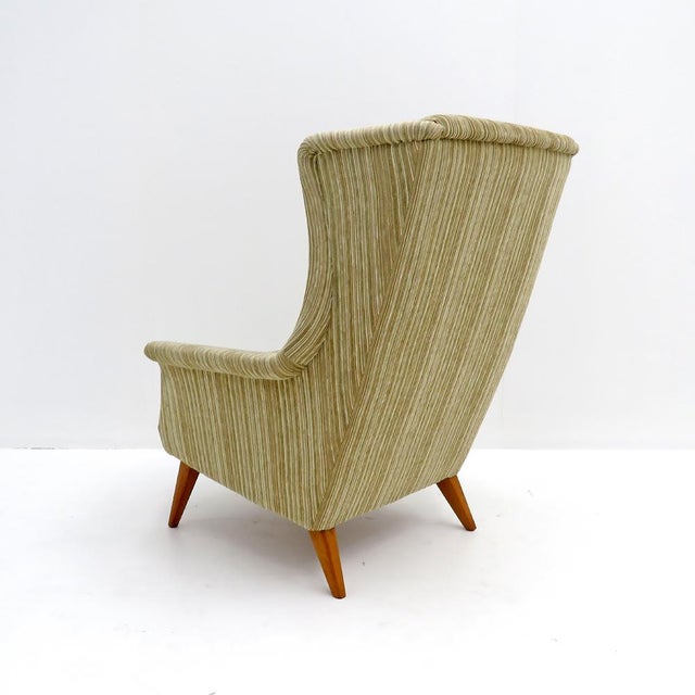 Beige Danish Wingback Chairs, 1950 For Sale - Image 8 of 10