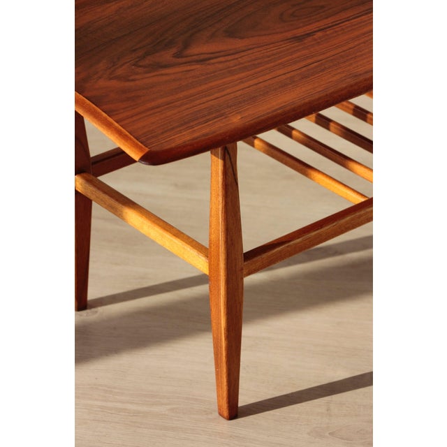 Vintage Surfboard Coffee Table in Walnut from Everest, 1960s For Sale - Image 15 of 18